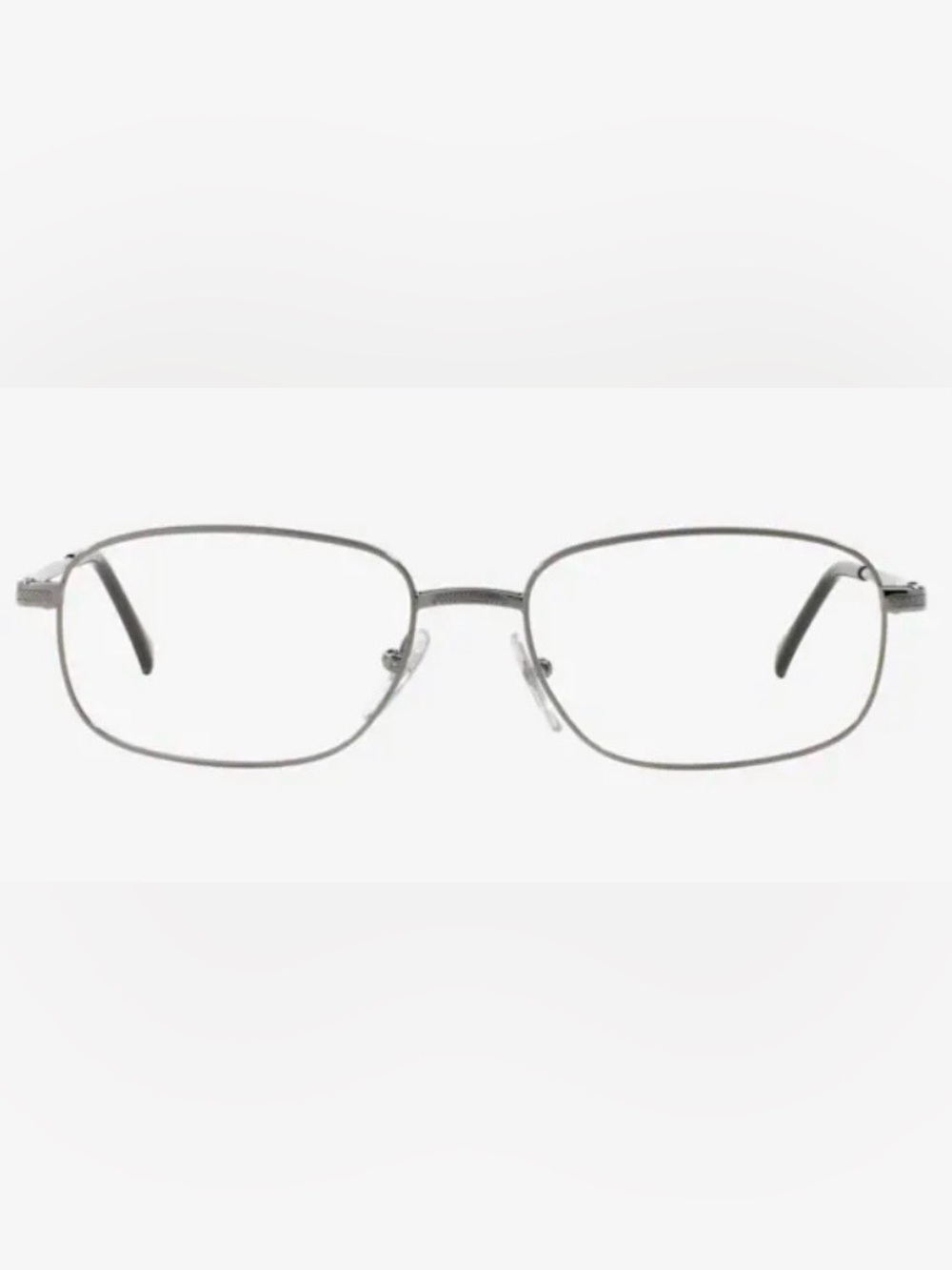 Sferoflex Classic Rectangular Metal Frame Glasses - Silver